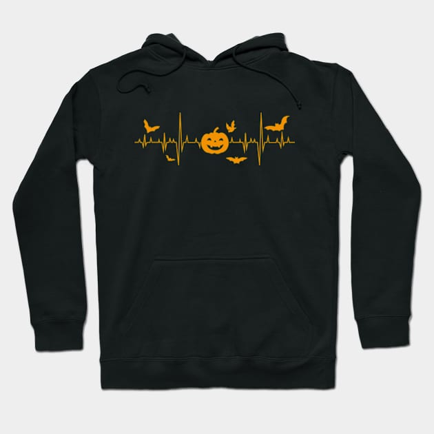 Halloween Heartbeat Hoodie by Three Meat Curry